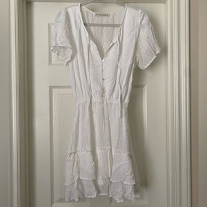 white Abercrombie dress